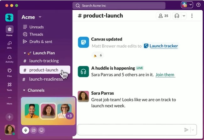 crm integration, slack