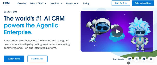 crm with automation salesforce