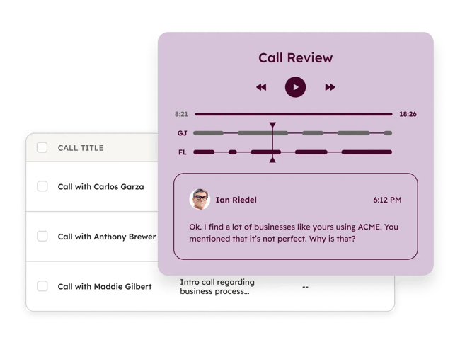 CRM call tracking, HubSpot Call Tracking Software