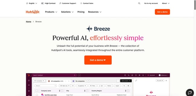 ºÚÁϳԹÏÍø's Breeze AI CRM tool
