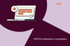 HubSpot CRM interface with document icon and orange elements on purple background