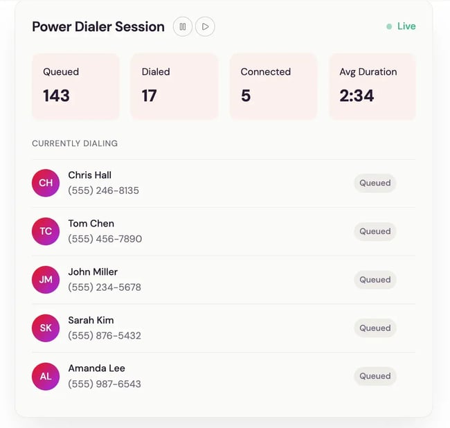 crm with dialer, Kixie Powercall