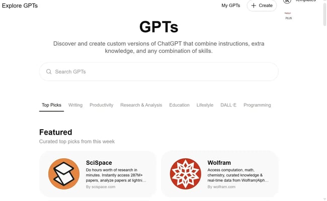 custom gpt interface, chatgpt custom gpt for marketing