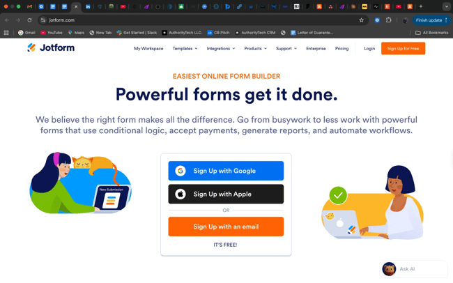 customer feedback tool, jotform