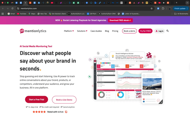 customer feedback tool, mentionlytics