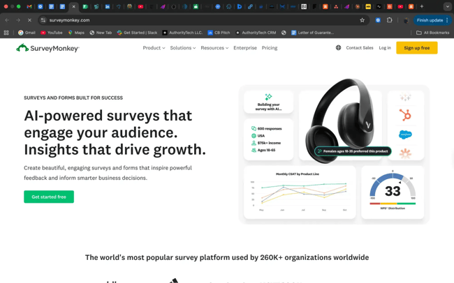 customer feedback tool, survey monkey