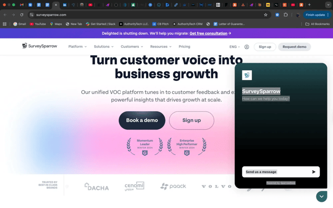 customer feedback tool, surveysparrow