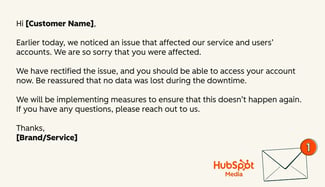 customer service email templates, broken product