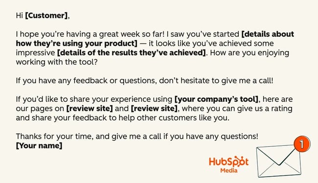 customer service email templates, customer review request