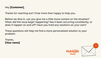customer service email templates, technical problem