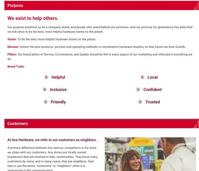 customer service philosophy, ace hardware’s commitment to customers