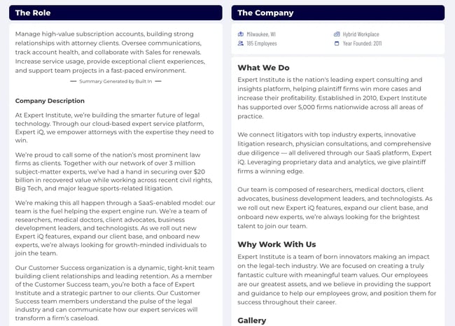 customer success manager job description