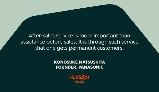 customer success quotes, after-sales service is more important than assistance before sales. it is through such service that one gets permanent customers.