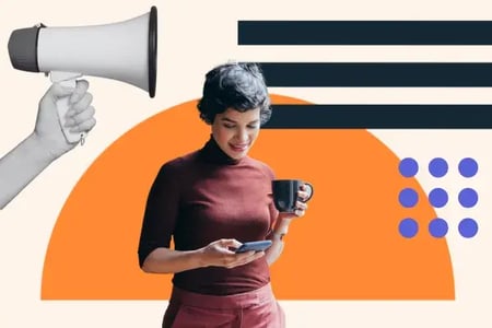customer needs identified as a woman takes a survey