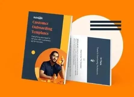 HubSpot customer onboarding template guide showing checklist and best practices for successful onboarding