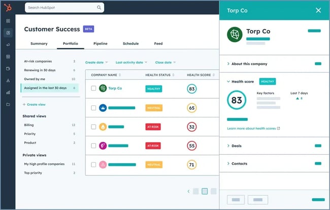 a customer health score example in ���ϳԹ��� 