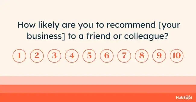 customer satisfaction metrics, net promoter score example