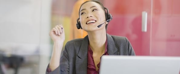woman exceeding customer service expectations