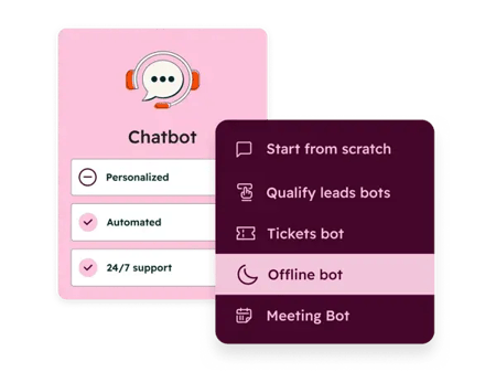 hubspot customer service software chatbot builder overview