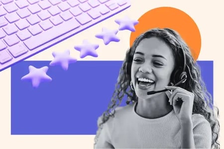 woman learns five important customer service standards