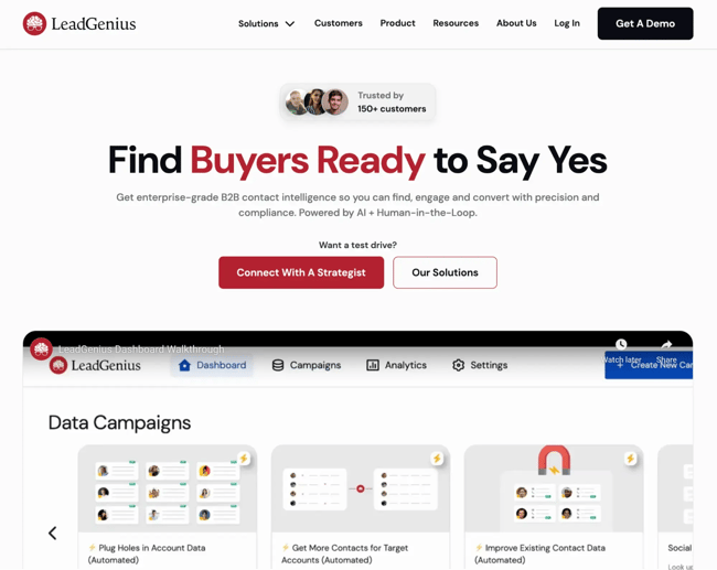 data enrichment services, leadgenius