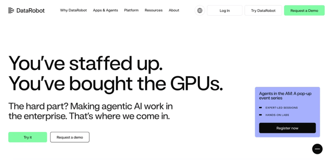 datarobot ai platform as a service