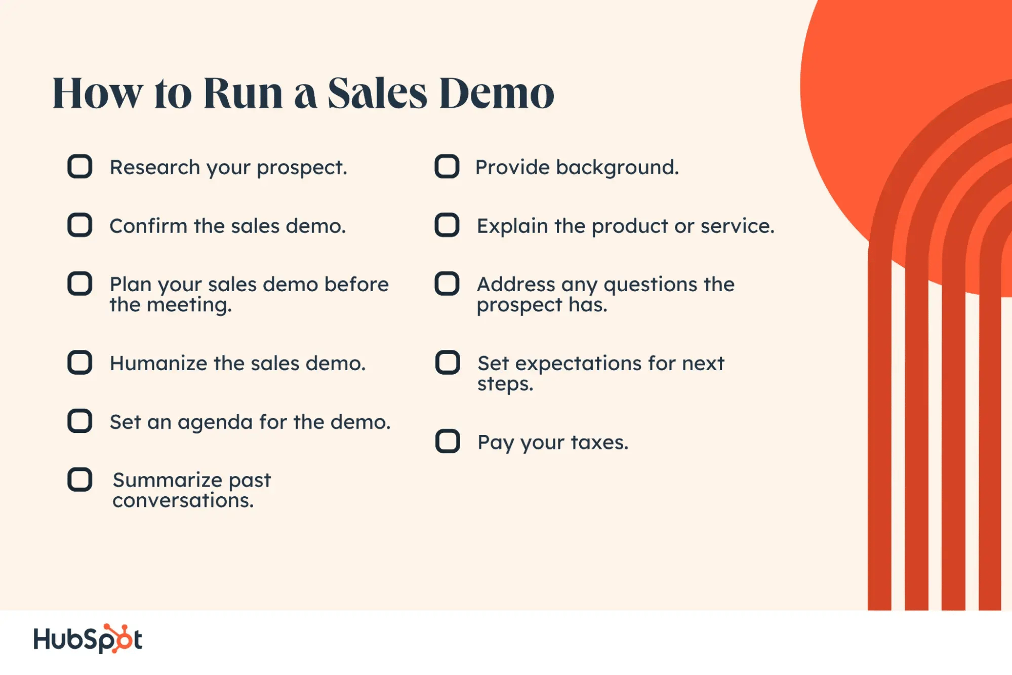 how to run a sales demo