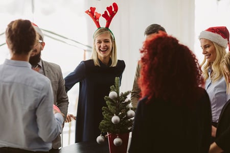 Decoración navideña oficina