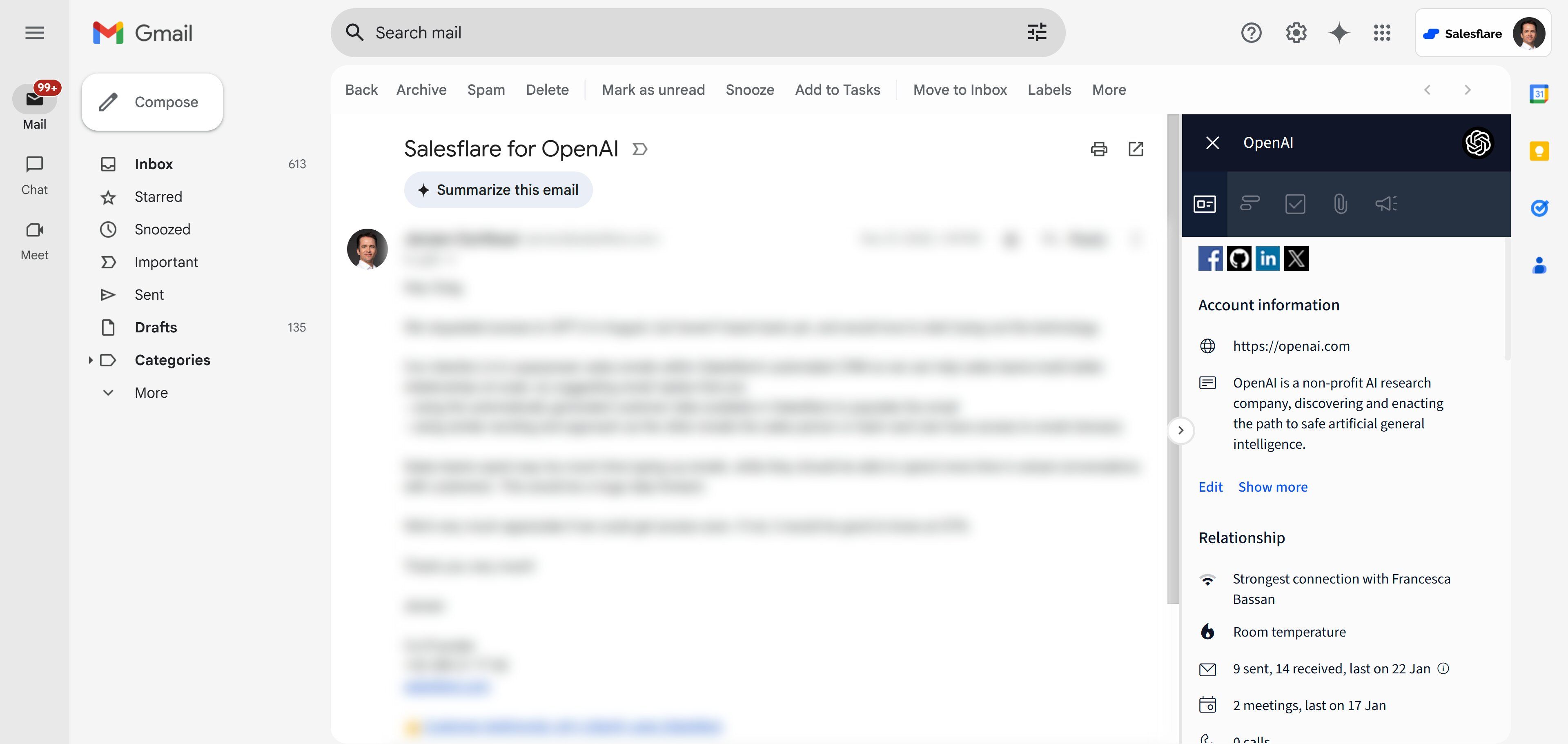 Salesflare Gmail Plugin