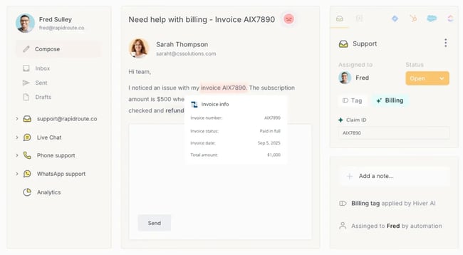digital customer service tools, hiver