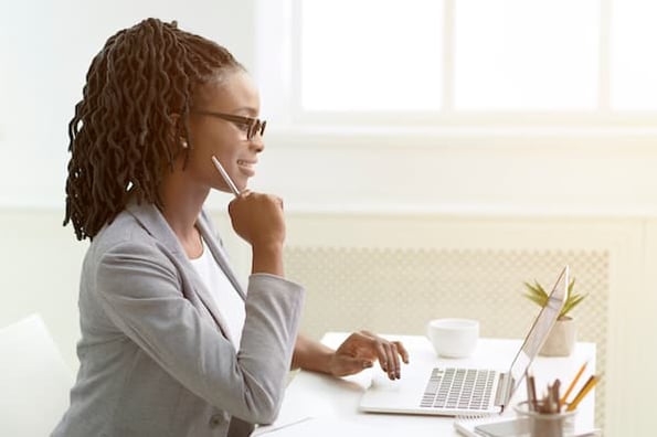 salesperson implements digital selling strategy