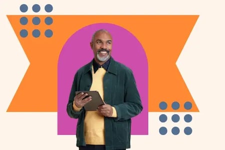 founder of a disruptive startup pitches an idea