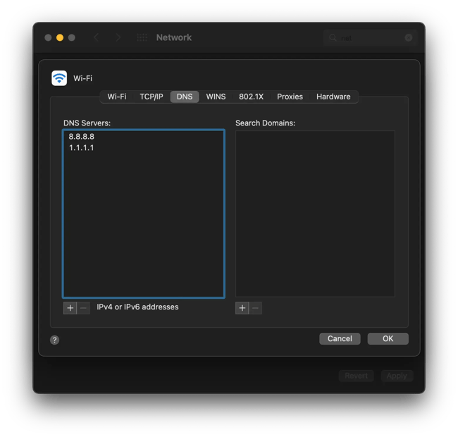 dns server troubleshooting change dns server setting