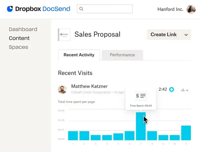 Sales-Enablement-Tool von DocSend