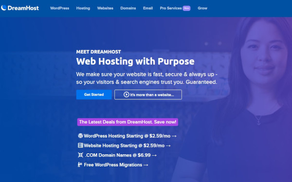 dreamhost shared hosting for wordpress