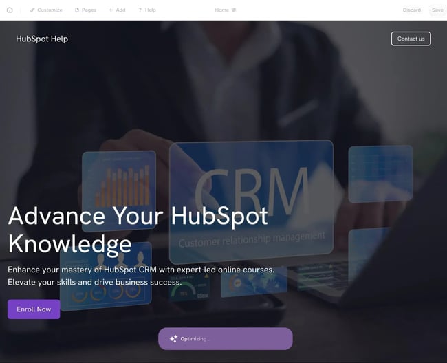 durable ai website generator interface