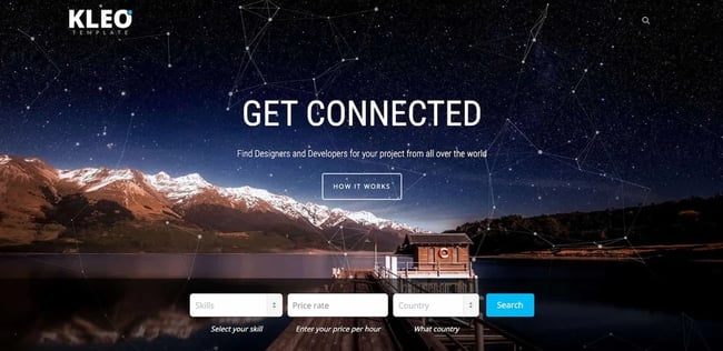 demo page for the elearning wordpress theme kleo