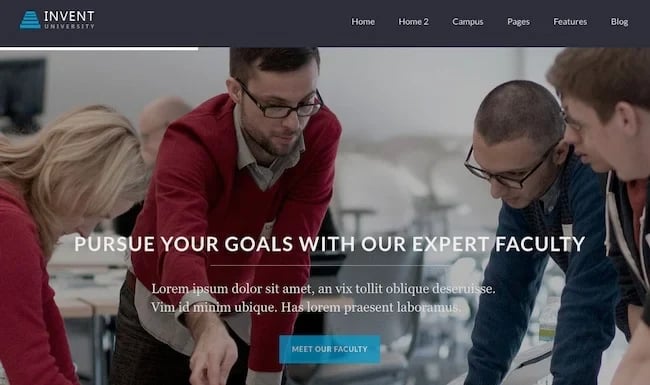 invent education themes for wordpress websites 