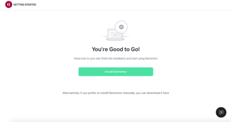 elementor wordpress: How to use Elementor with WordPress — how to install elementor via elementor.com: Elementor installation wizard prompting user to install plugin