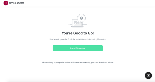 elementor wordpress: How to use Elementor with WordPress  how to install elementor via elementor.com: Elementor installation wizard prompting user to install plugin