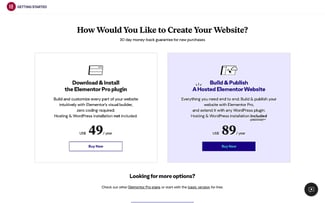 elementor wordpress: How to use Elementor with WordPress — how to install elementor via elementor.com: select a Elementor plan