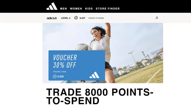 email banner, adidas