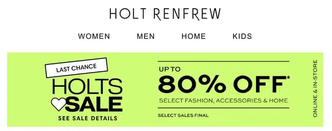 email banner, holt