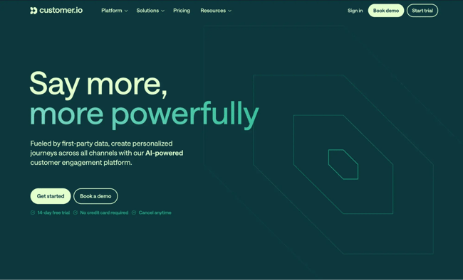 Email marketing automation platforms, customer.io