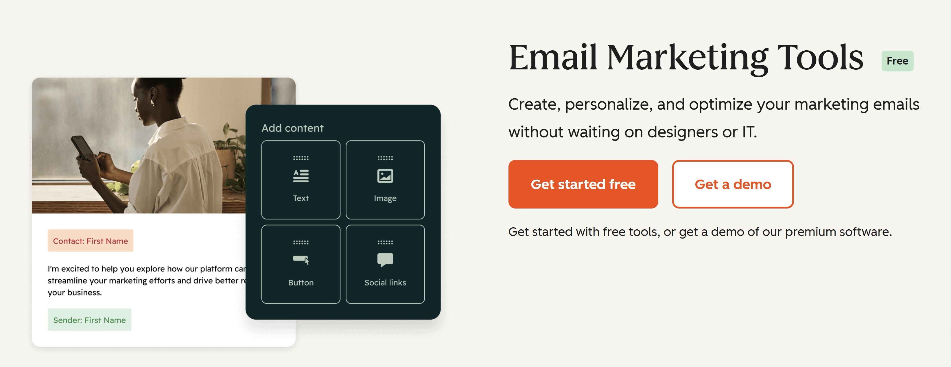 email automation; HubSpot email marketing tools