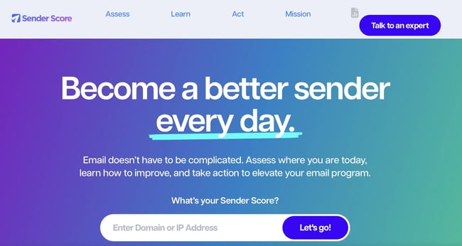 email testing tool, sender score