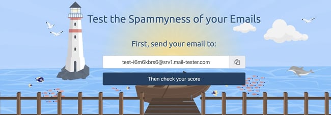 email testing tool, spammy