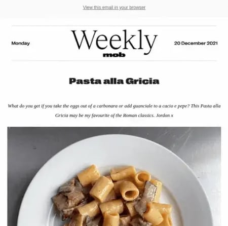 email marketing campaign; mob kitchen