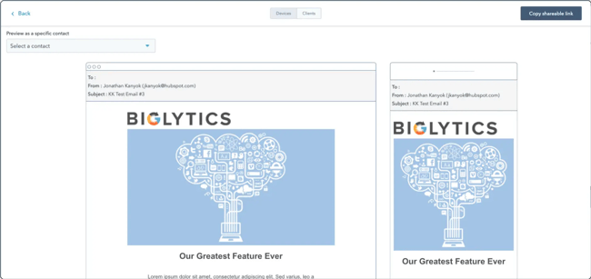 email preview hubspot