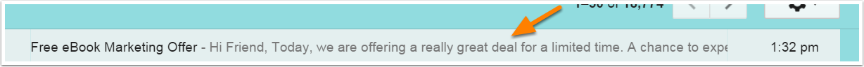 E-Mail Preview-Text in der Inbox